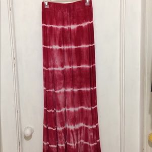Jesse & J womans M tie dye poly knit maxi skirt